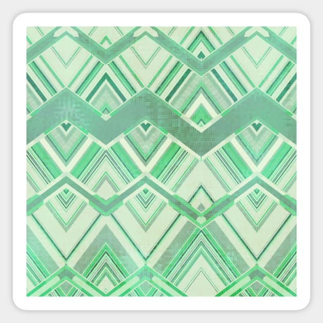 Mint Chevrons Sticker by KirstenStar 